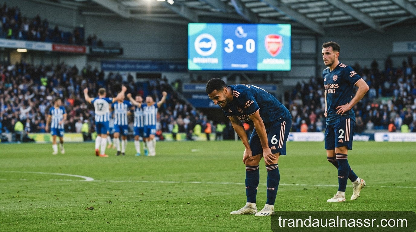 Cú sốc tại Premier League: Brighton đánh bại Arsenal 3-0, chấm dứt mạch toàn thắng - 2